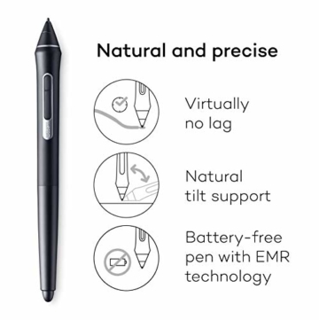 Wacom Cintiq Pro 24 touch – 24 Zoll Grafik-Touch-Display mit 4K Auflösung und integriertem Standfuß – Inklusive Pro Pen 2 Stift mit verschiedenen Ersatzspitzen - 2