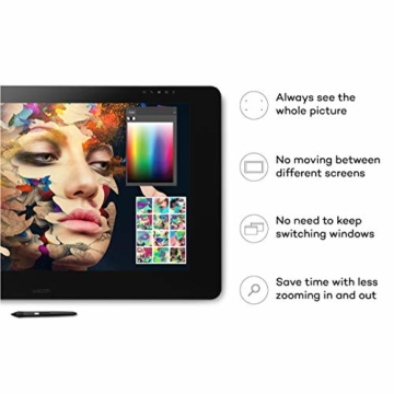 Wacom Cintiq Pro 24 touch – 24 Zoll Grafik-Touch-Display mit 4K Auflösung und integriertem Standfuß – Inklusive Pro Pen 2 Stift mit verschiedenen Ersatzspitzen - 3
