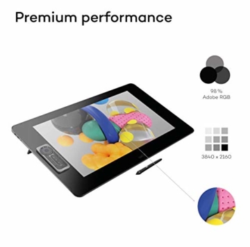 Wacom Cintiq Pro 24 touch – 24 Zoll Grafik-Touch-Display mit 4K Auflösung und integriertem Standfuß – Inklusive Pro Pen 2 Stift mit verschiedenen Ersatzspitzen - 5