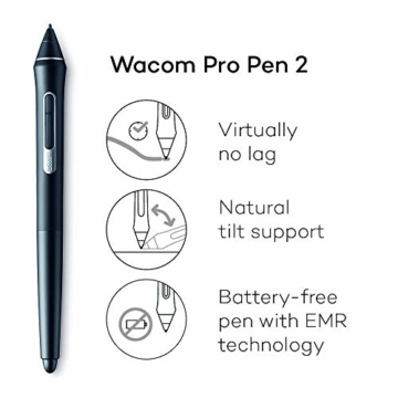 Wacom Intuos Pro Grafiktablett (Größe: S) / Kleines, professionelles Stifttablett inkl. Wacom Pro Pen 2 Eingabestift mit Ersatzspitzen (preisgekröntes Design, kompatibel mit Windows und Apple) - 5