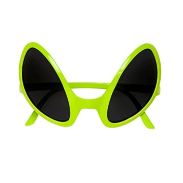 Widmann 0347O - Brille von Außerirdischem, Accessoire, Halloween, Mottoparty, Karneval, Grün - 1