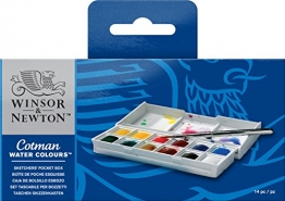 Winsor & Newton Cotman Aquarellfarbe Sketchers Pocket Box 12 halbe Näpfe -