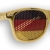 WM Fanbrille - Deutschland gold Doppellogo KIDS - Sonnenbrille - Fan Artikel - 1