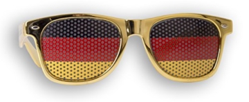 WM Fanbrille - Deutschland gold Doppellogo KIDS - Sonnenbrille - Fan Artikel - 3