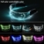 XIAMUSUMMER Halloween-LED-Leuchtbrille – Neonbrille – Cyberpunk LED-Visier Brille – Futuristische elektronische Visierbrille – für Party, Disco, DJ, Musik, Konzert, Live, Verkleidung - 2