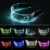 XIAMUSUMMER Halloween-LED-Leuchtbrille – Neonbrille – Cyberpunk LED-Visier Brille – Futuristische elektronische Visierbrille – für Party, Disco, DJ, Musik, Konzert, Live, Verkleidung - 1