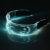 XIAMUSUMMER Halloween-LED-Leuchtbrille – Neonbrille – Cyberpunk LED-Visier Brille – Futuristische elektronische Visierbrille – für Party, Disco, DJ, Musik, Konzert, Live, Verkleidung - 7
