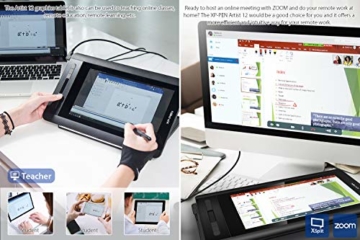 XP-PEN Artist 12 Grafikmonitor Drawing Pen Tablet Pen Display 1920 X 1080 HD IPS mit Touch Bar Zeichnen Stift P06 mit dem Radiergummi zum Fernunterricht Home-Office (Artist 12) - 9