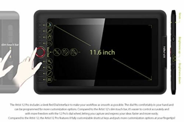 XP-PEN Artist 12 Pro 11,6 Zoll Grafiktablett mit Pen IPS Display Drawing Tablet 60° Neigungserkennung für Fernunterricht Home-Office - 2
