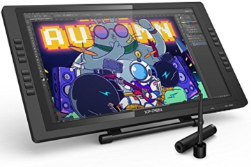 XP-PEN Artist 22E Pro HD IPS Grafikmonitor Drawing Tablet 8192 Druckstufen mit 16 Schnellzugriffstasten unterstützt 4k Monitore Windows 10/8/7 und Mac OS 10.8 (22E Pro, Schwarz) - 1