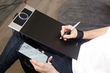 XP-PEN Deco Pro Medium 15x8 Zoll Grafiktablett Pen Tablet Mobiles Zeichentablett zum Malen für Fernunterricht Home-Office mit Doppelrad 8192 Druckstufen - 7