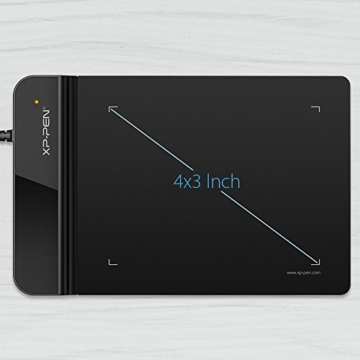 XP-PEN G430S 4X 3 Zoll Grafiktablett OSU! Spielen Pen Tablet Stift Tablett 8192 Druckempfindlichkeitsstufen für Fernunterricht Home-Office (G430S, Schwarz) - 2