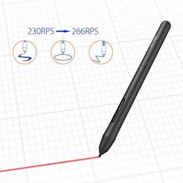 XP-PEN G430S 4X 3 Zoll Grafiktablett OSU! Spielen Pen Tablet Stift Tablett 8192 Druckempfindlichkeitsstufen für Fernunterricht Home-Office (G430S, Schwarz) - 5